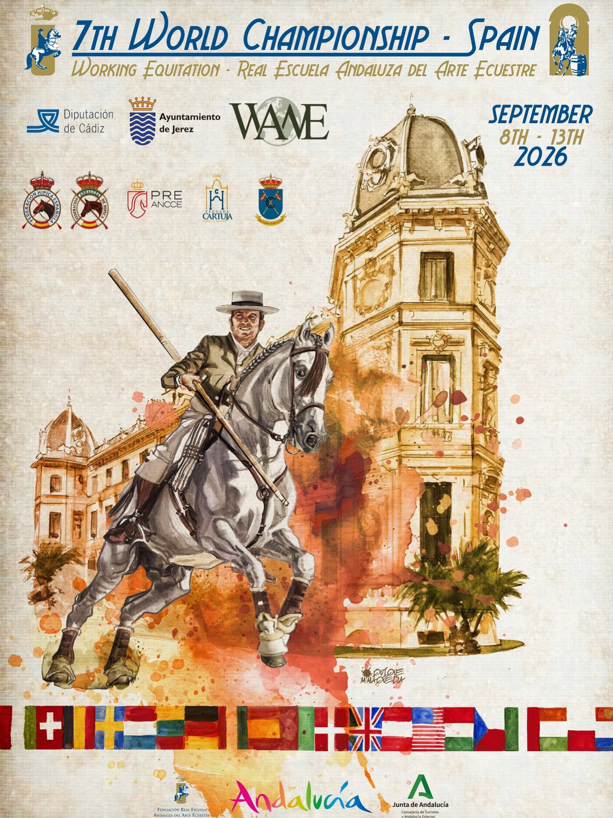 Record entries for the 7th WAWE World Championship 2026 — event poster